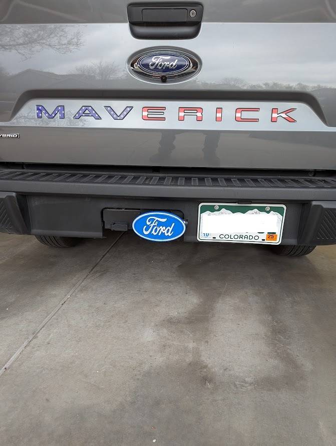 Ford Maverick Trailer Hitch Cover 3D Printed Trailer Hitch Cover