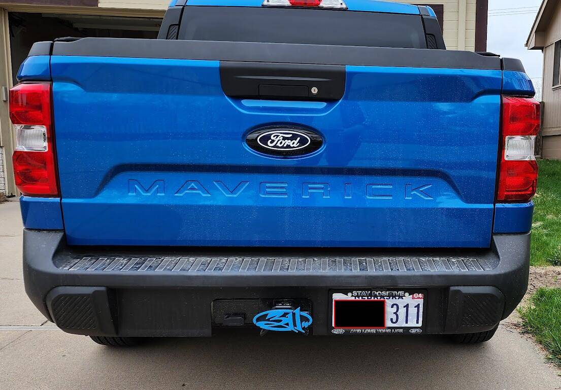 Ford Maverick Trailer Hitch Cover 3D Printed 1745598920183-ch