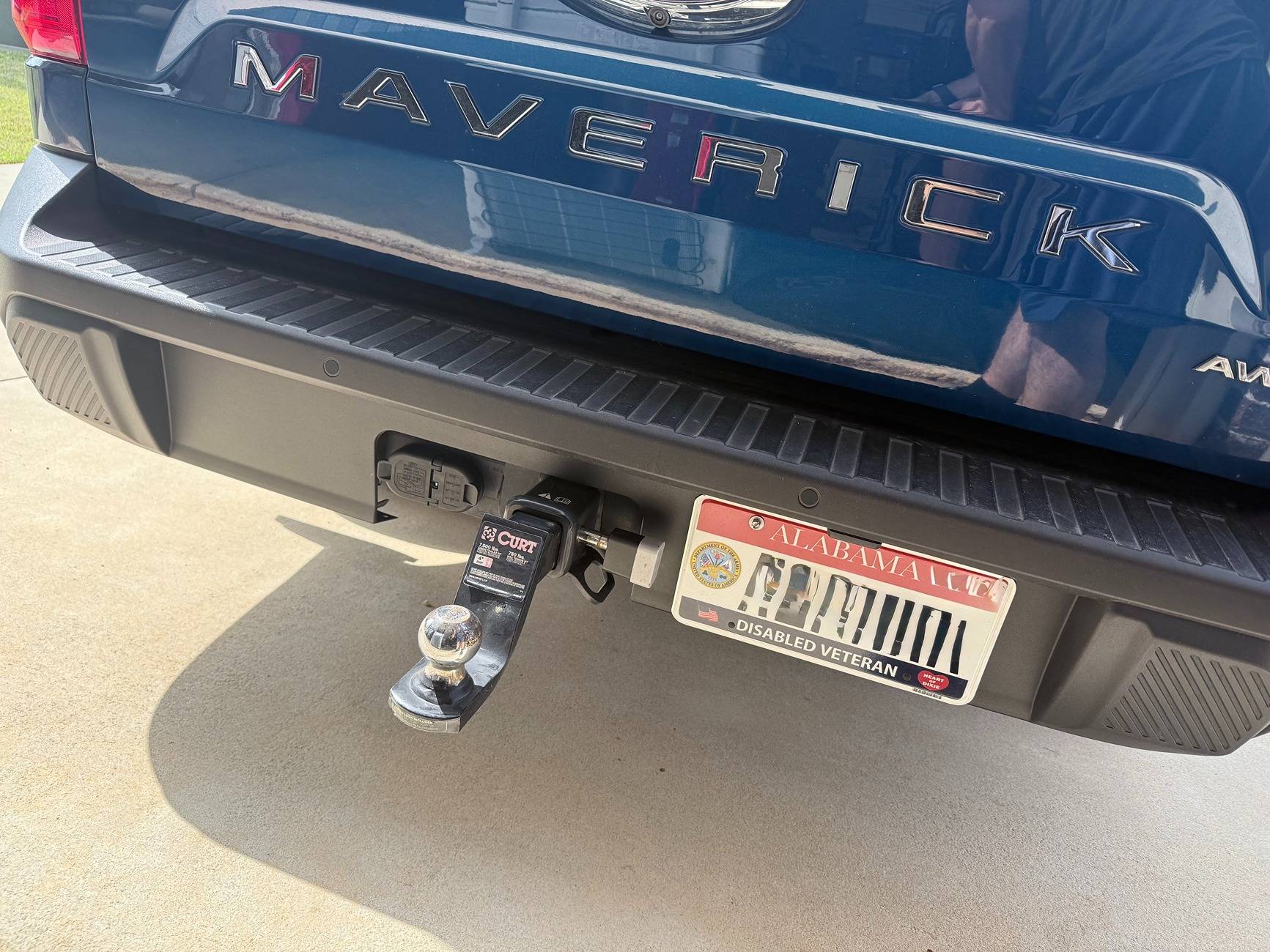 Ford Maverick Trailer Hitch Cover 3D Printed IMG_0774