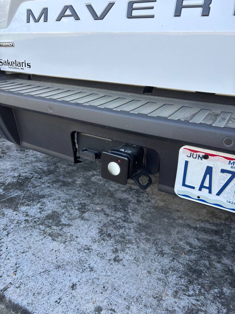 Ford Maverick Trailer Hitch Cover 3D Printed IMG_2003