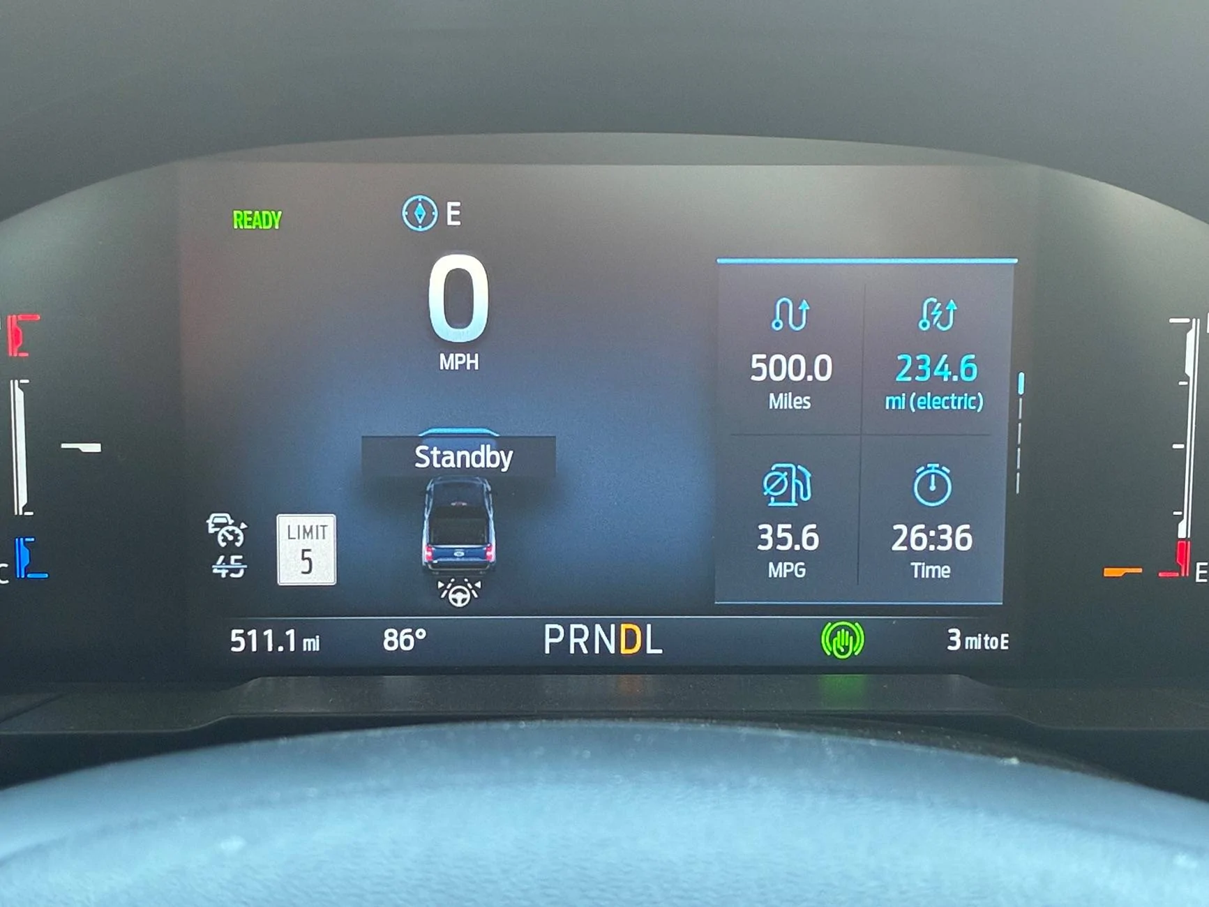 Ford Maverick Hybrid fuel mpg IMG_0158