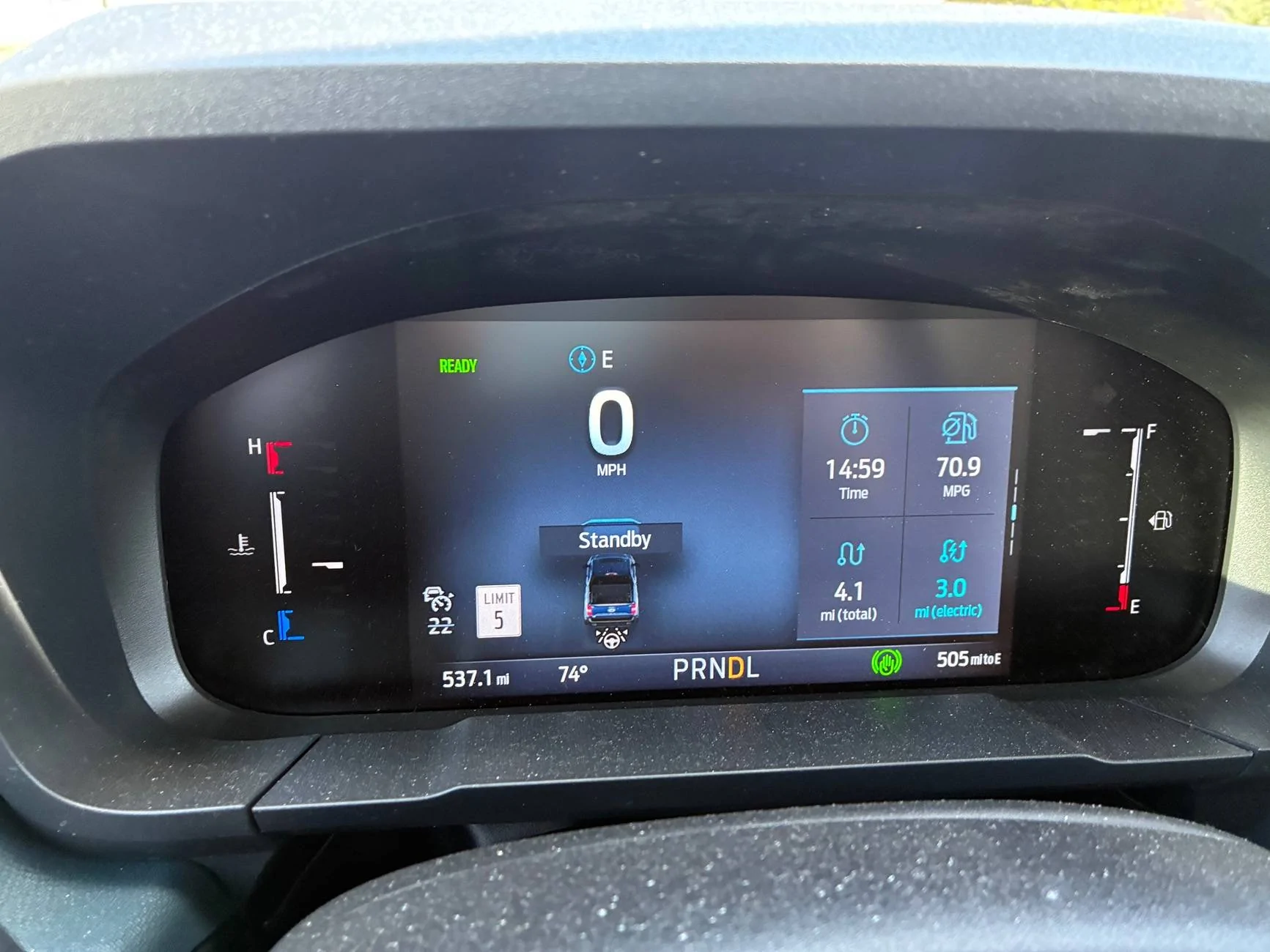 Ford Maverick Hybrid fuel mpg IMG_0163