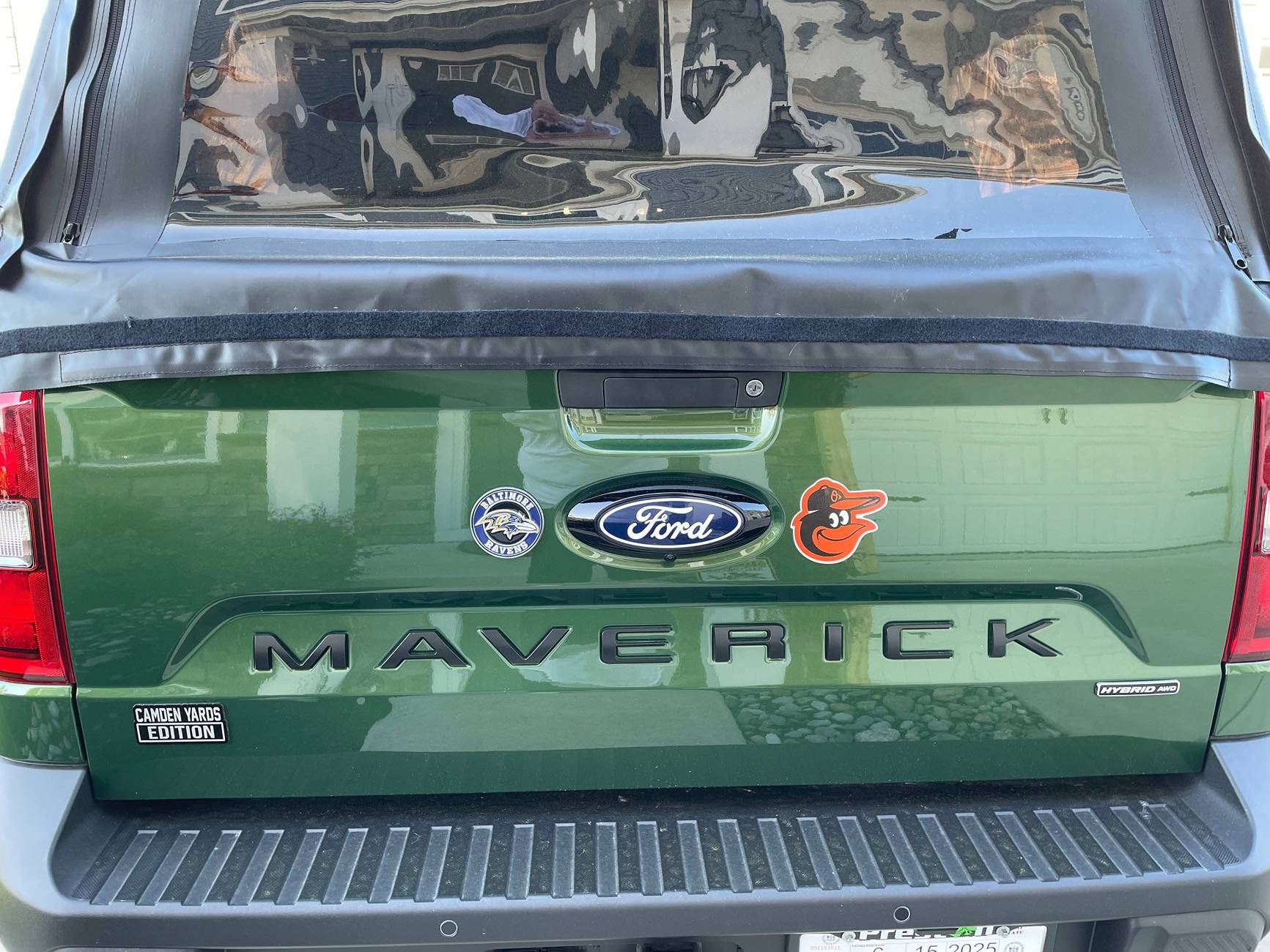 Ford Maverick Eruption Green Tailgate Lettering Color Choices IMG_2423