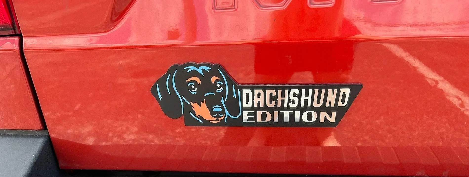 Ford Maverick Added Bugflector II, shorter lugs and Veteran Edition badges dachshund edition