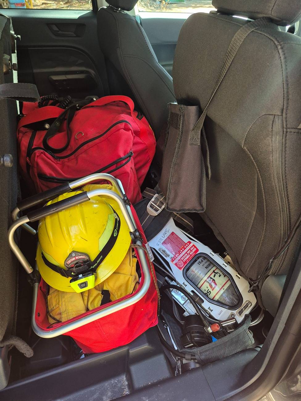 Ford Maverick 2025 Ford Maverick set up for volunteer firefighter. 20250428_095428