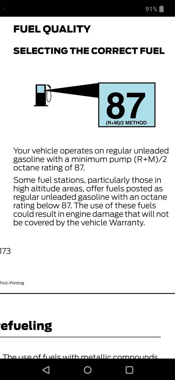 Ford Maverick fuel mileage seems low... 1000084672