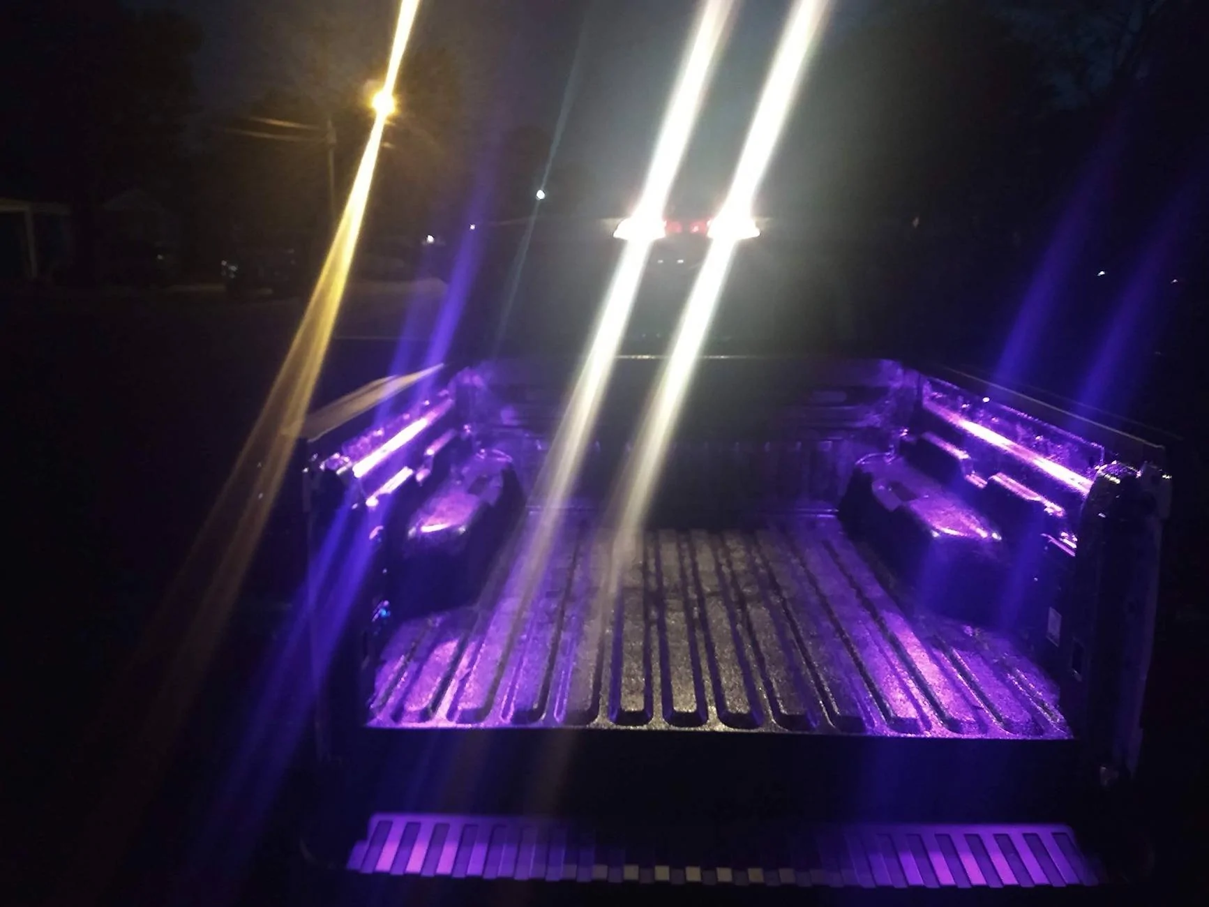 Ford Maverick Xprite LED bed liner lights.  Pretty good. Both