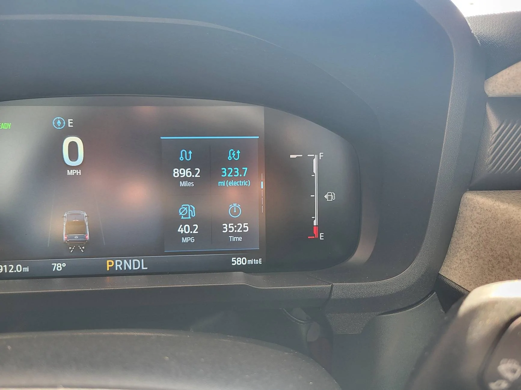 Ford Maverick fuel mileage seems low... 20250414_105752
