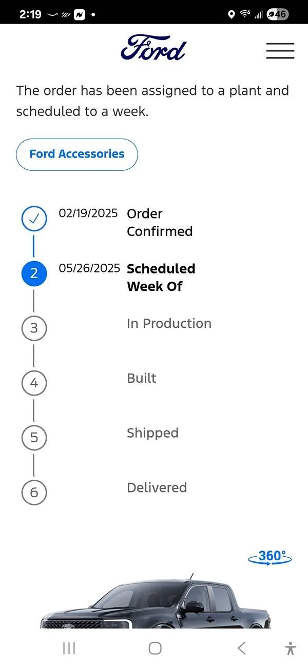 Ford Maverick What was/is your wait time for your order? Screenshot_20250505_141900_Chrom