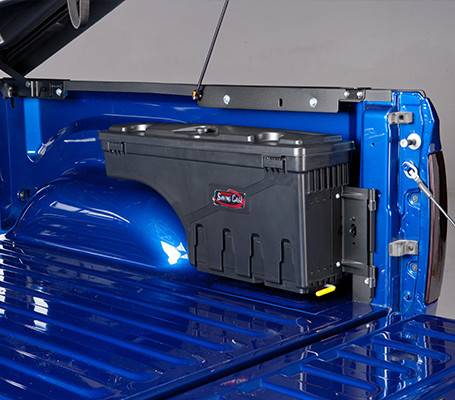 Ford Maverick Swing out tool box. custom-fit-swingcase