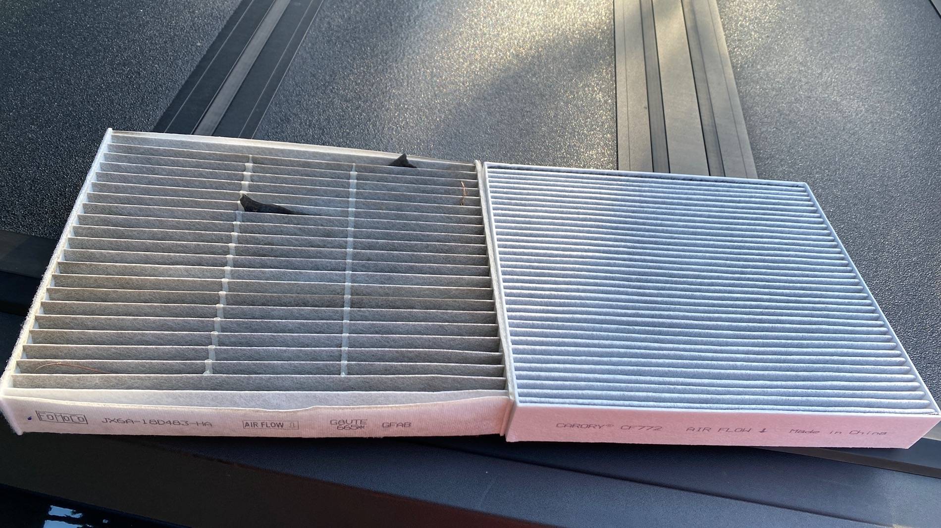 Ford Maverick OEM cabin air filter thread with links and pics.  Premium OEM vs. regular OEM. IMG_3389