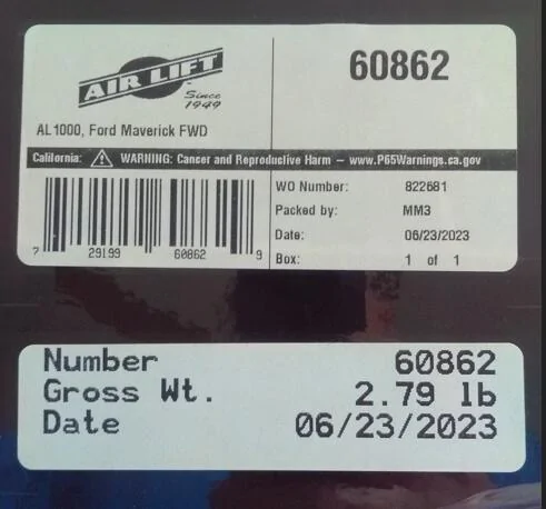 Ford Maverick Review: Air Lift 1000 Air Bag Spring Kit For Hybrid FWD 1746710330500-88