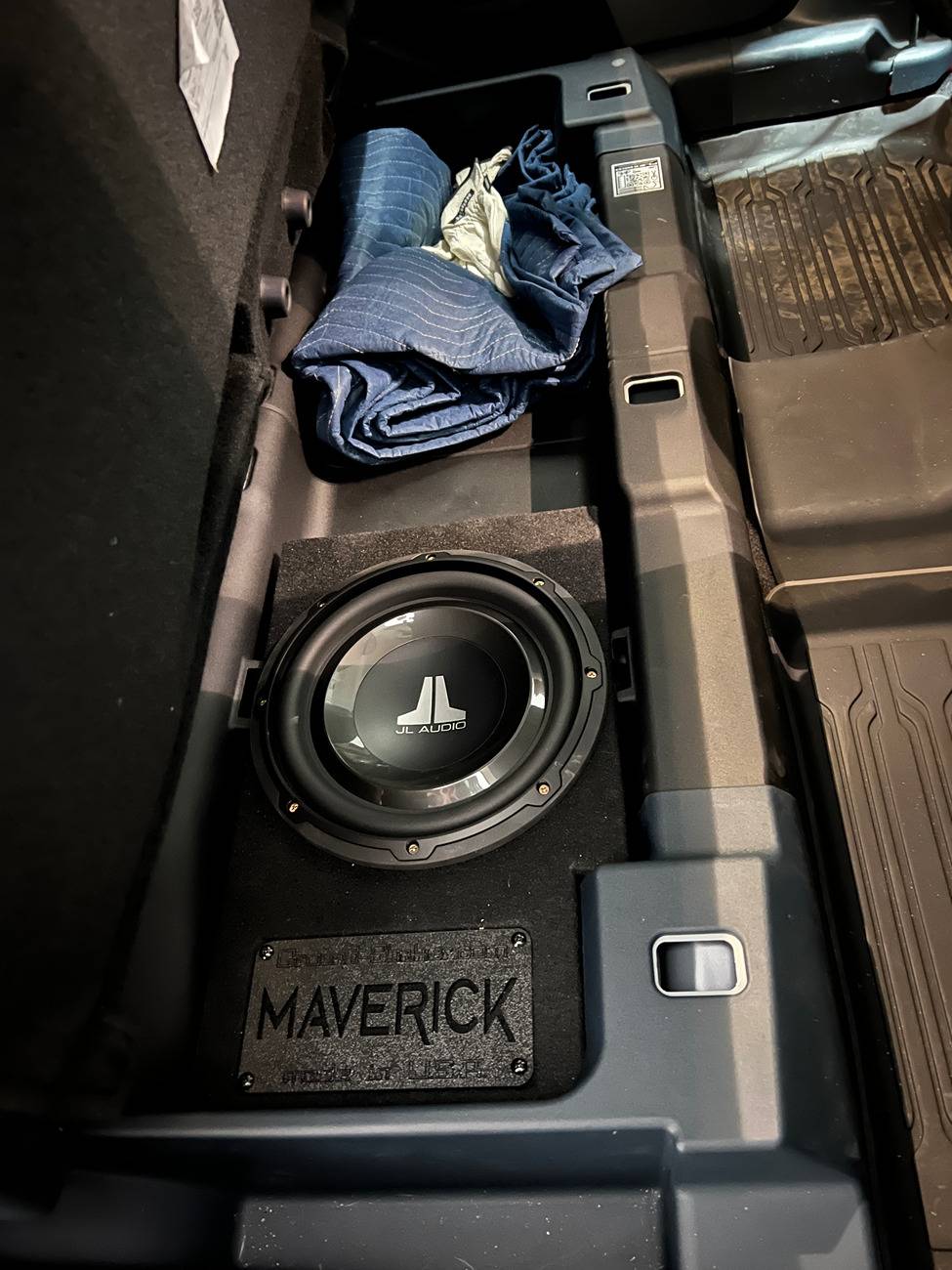 Ford Maverick Subwoofer options IMG_4831