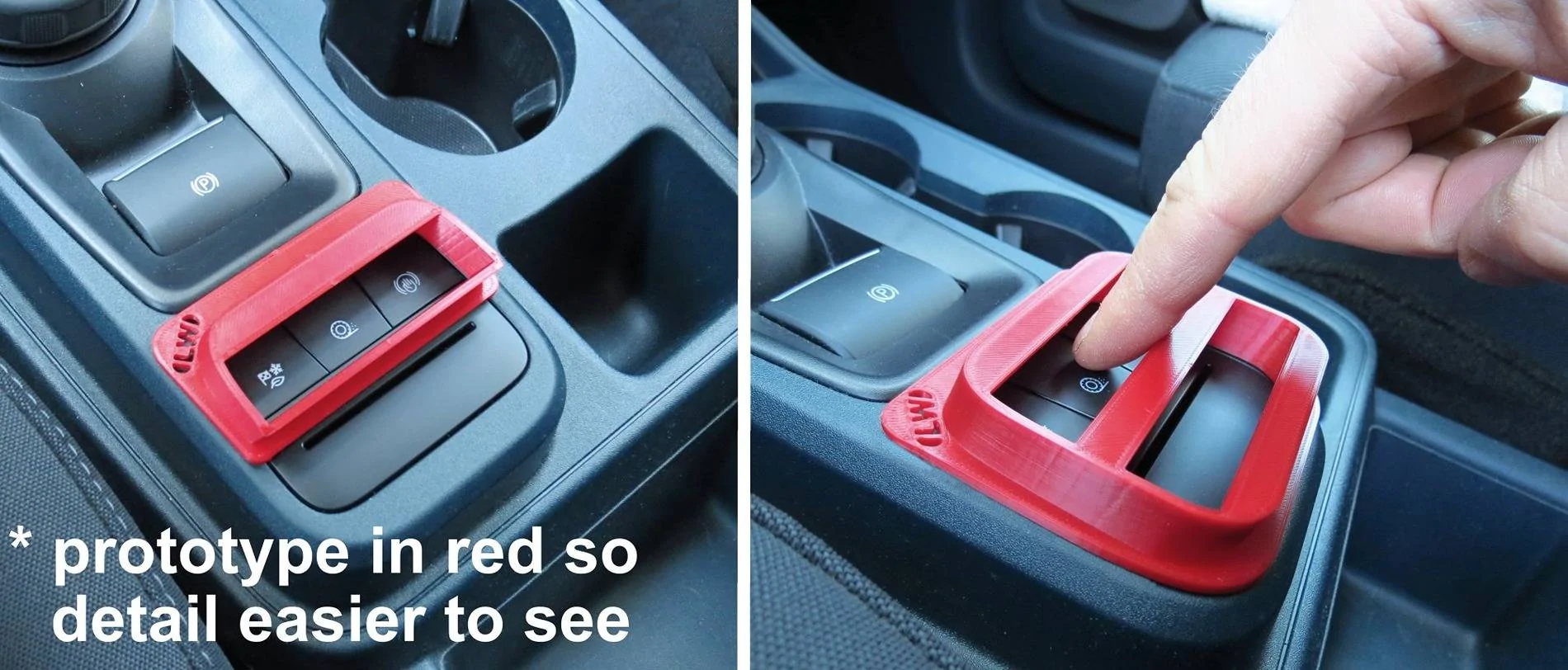 Ford Maverick Paw Protector for Drive Mode Buttons on Console cons_btn_prototy