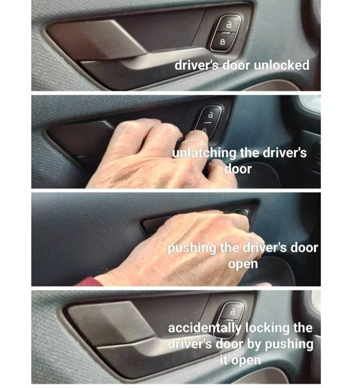 Ford Maverick Maverick doors lock after exiting motor running 20241231_102441