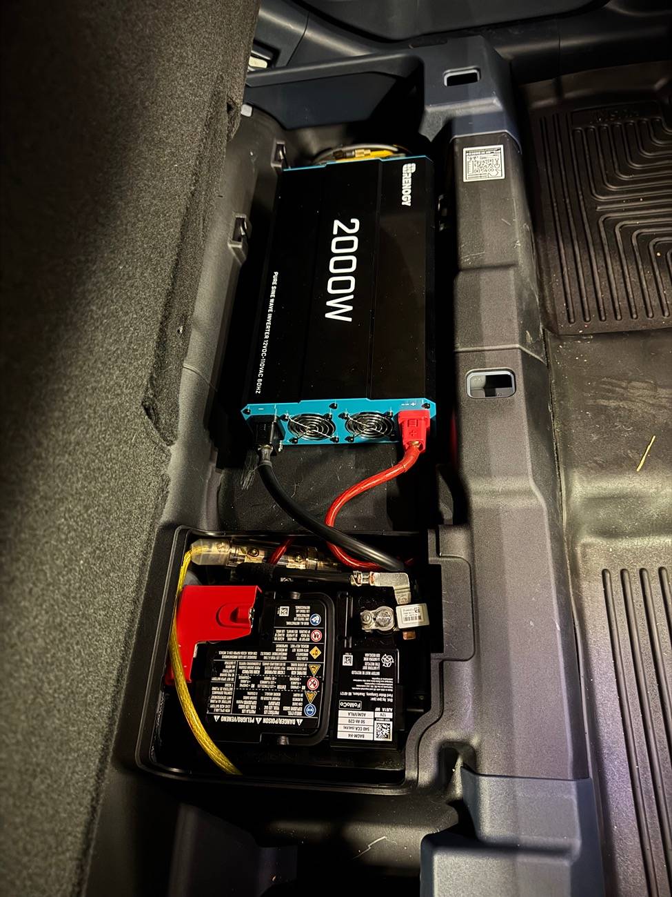 Ford Maverick 2000 Watt Removable Inverter Installation IMG_1403
