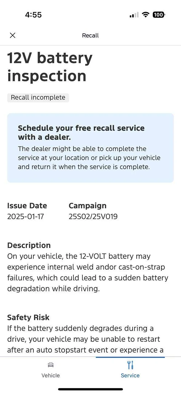 Ford Maverick Recall 25S02 Battery Replacement on the 2022-2024 Model Years IMG_0698