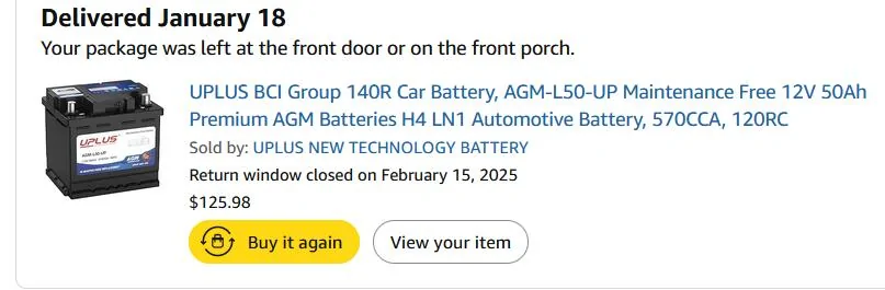 Ford Maverick The 12 volt battery saga continues (Deep Sleep) 1747064483871-c