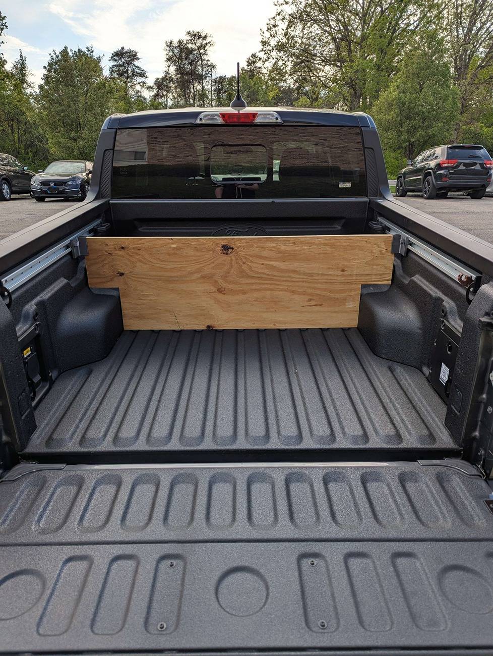 Ford Maverick Adjustable Cargo Divider via 3D Print (Free Files) Middle Position Example