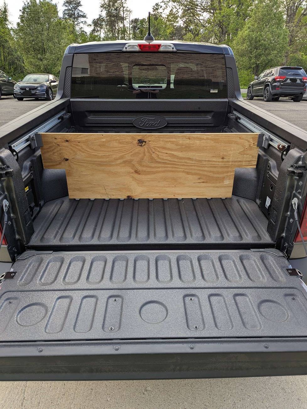Ford Maverick Adjustable Cargo Divider via 3D Print (Free Files) Front Position Example