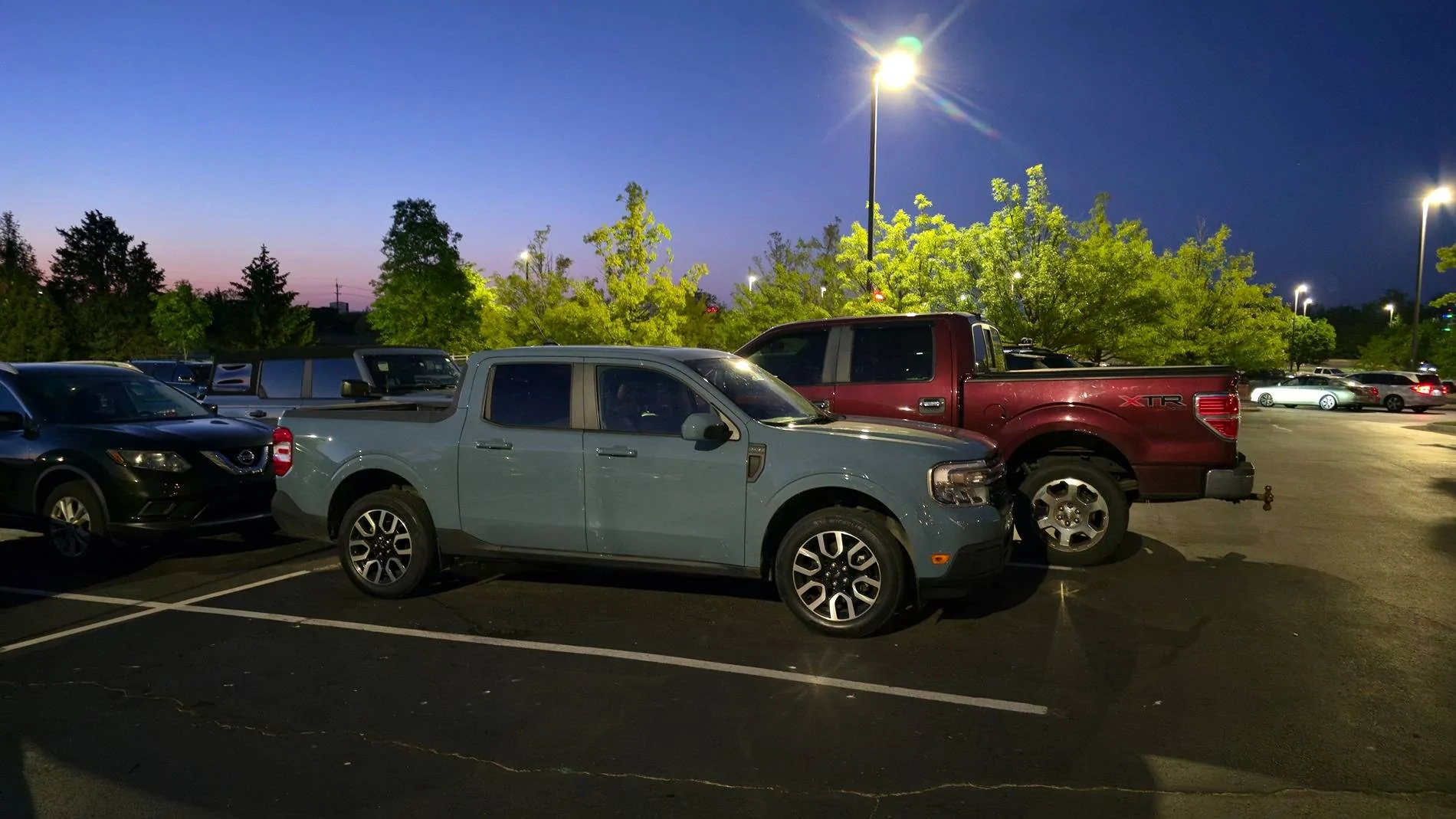 Ford Maverick Post your Maverick next to ridiculously large trucks - photos thread 20250511_211622