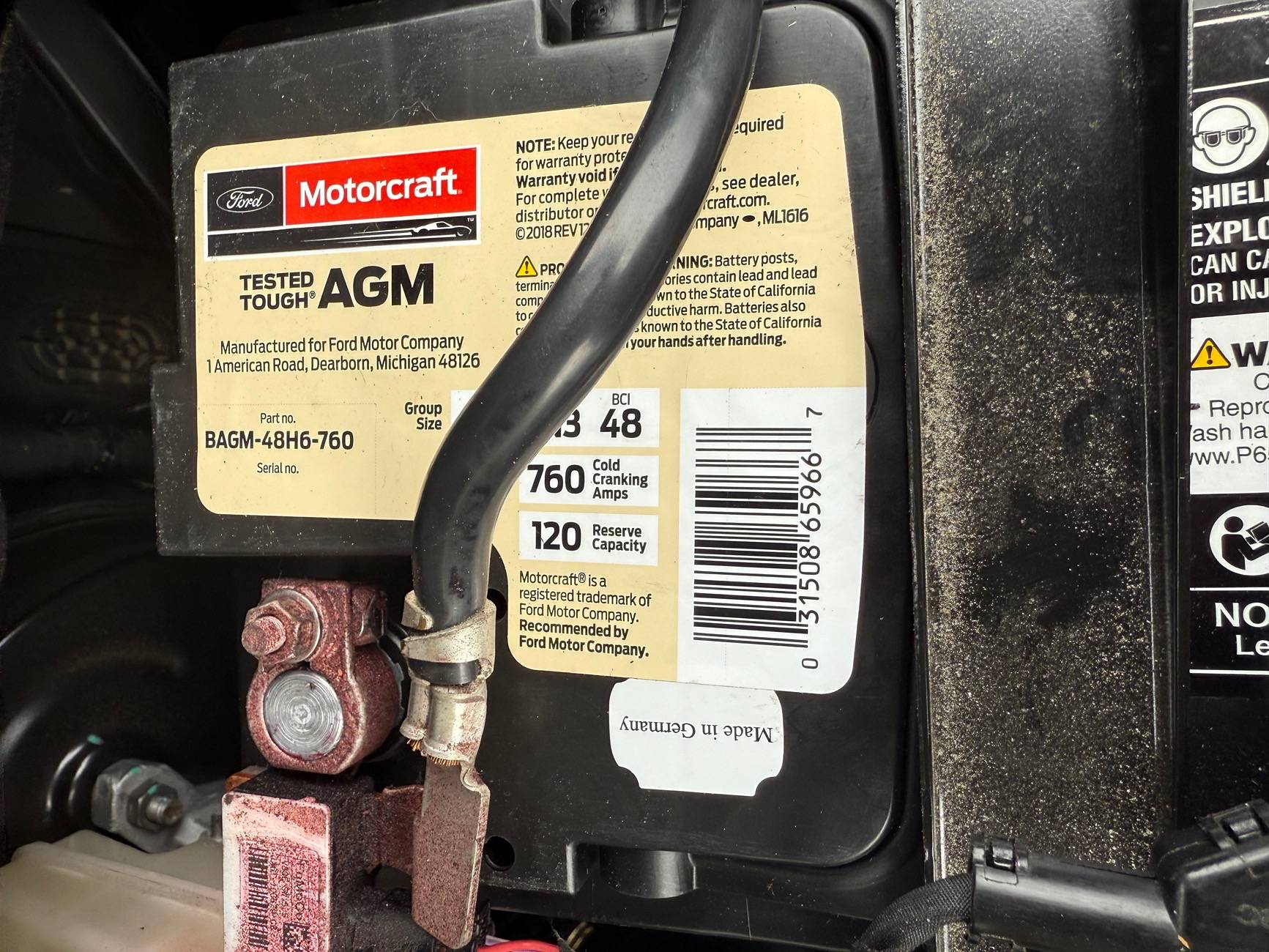 Ford Maverick Recall 25S02 Battery Replacement on the 2022-2024 Model Years IMG_0706