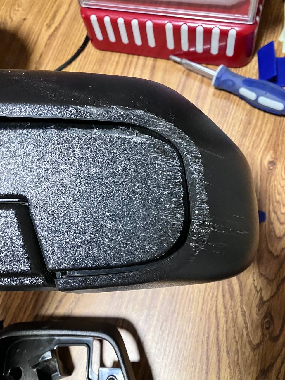 Ford Maverick Driver side Mirror Cover Removal IMG_4546