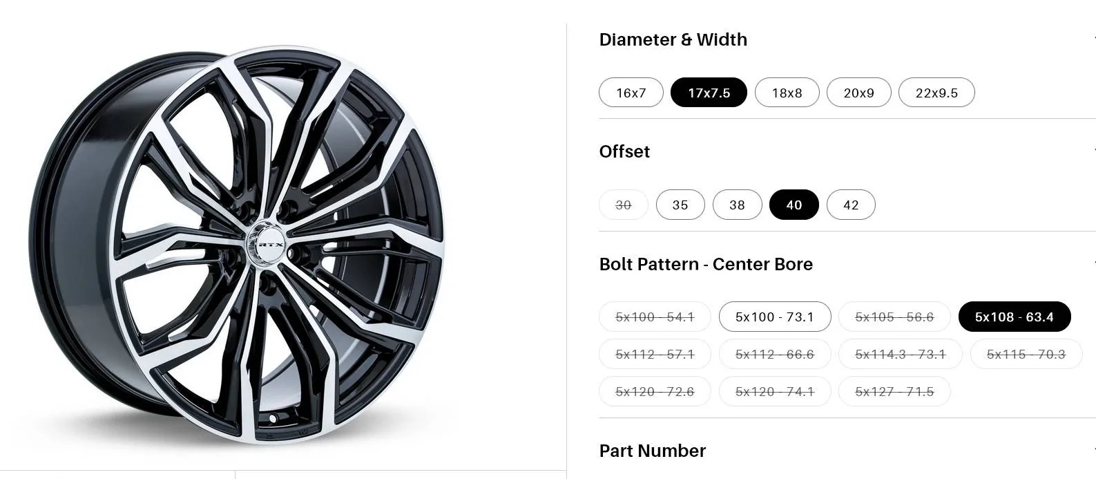 Ford Maverick Black Widow wheels. Screenshot 2025-05-16 081907
