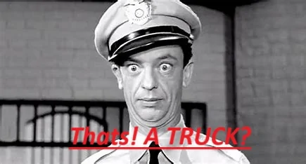Ford Maverick Ticketed: UNSAFE TOWING DEVICE barney fif