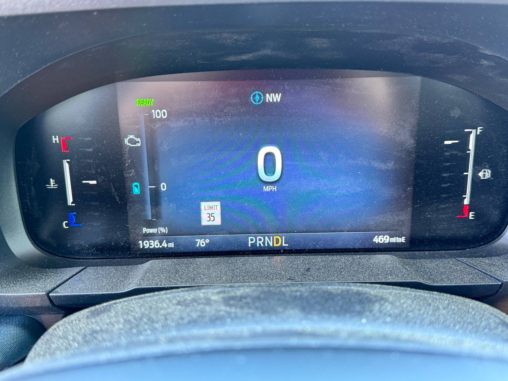 Ford Maverick Motor Symbol on 2025 Lariat Hybrid IMG_2218