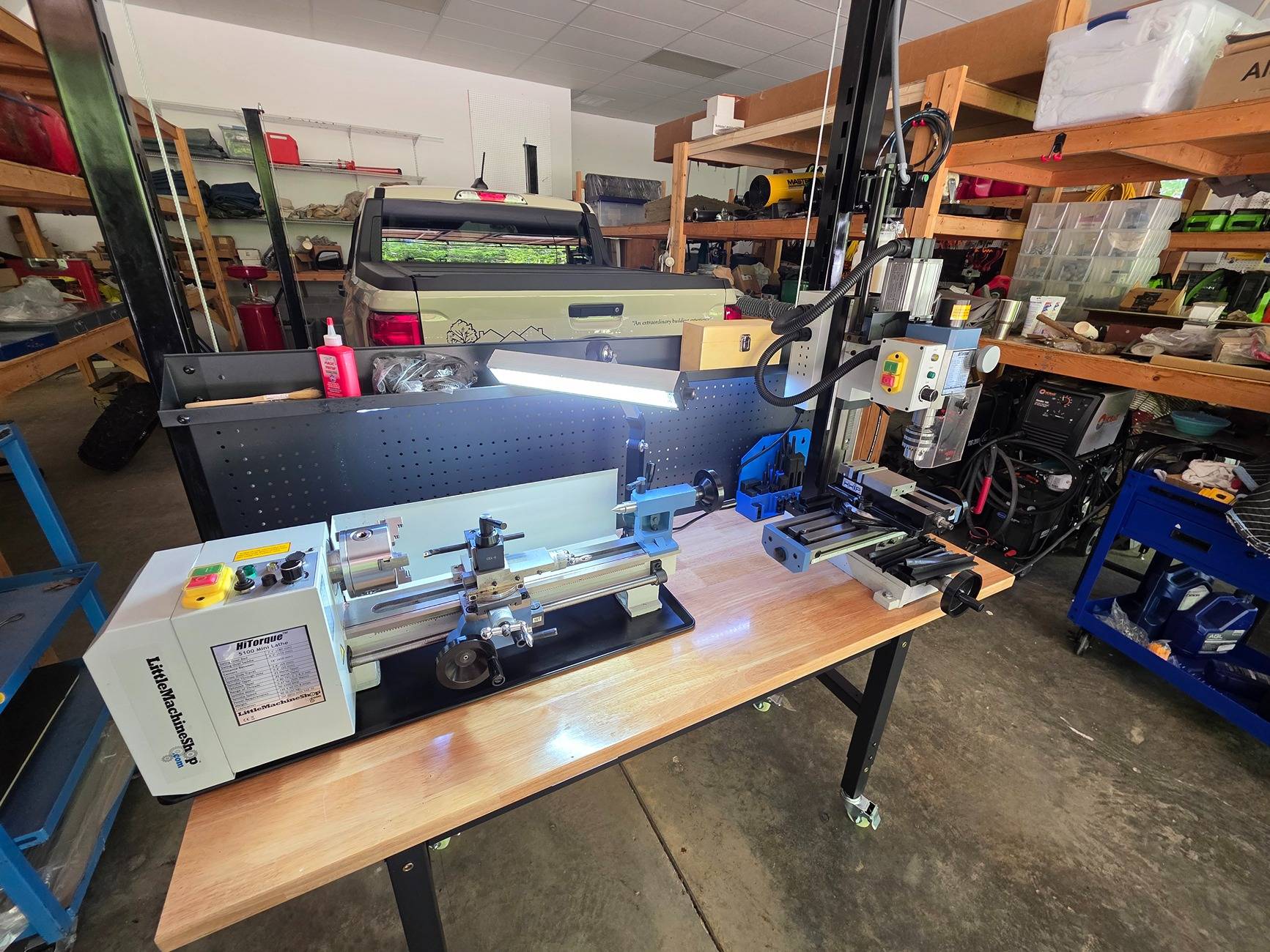Ford Maverick 2025 AWD hybrid Maverick - air bag suspension and compressor(s) install. Milling machines