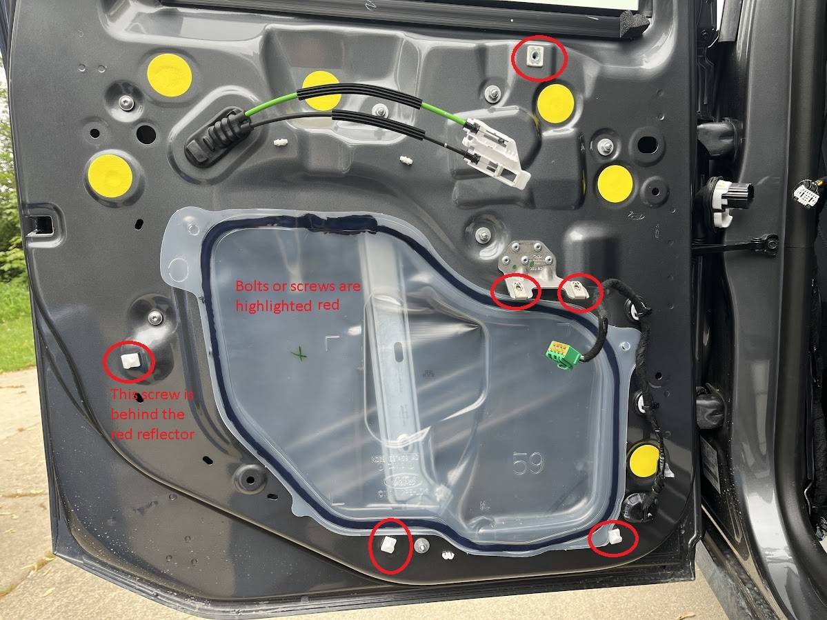 Ford Maverick Installed Power Locks on Tailgate of 2025 Maverick XL Left Door.JPG