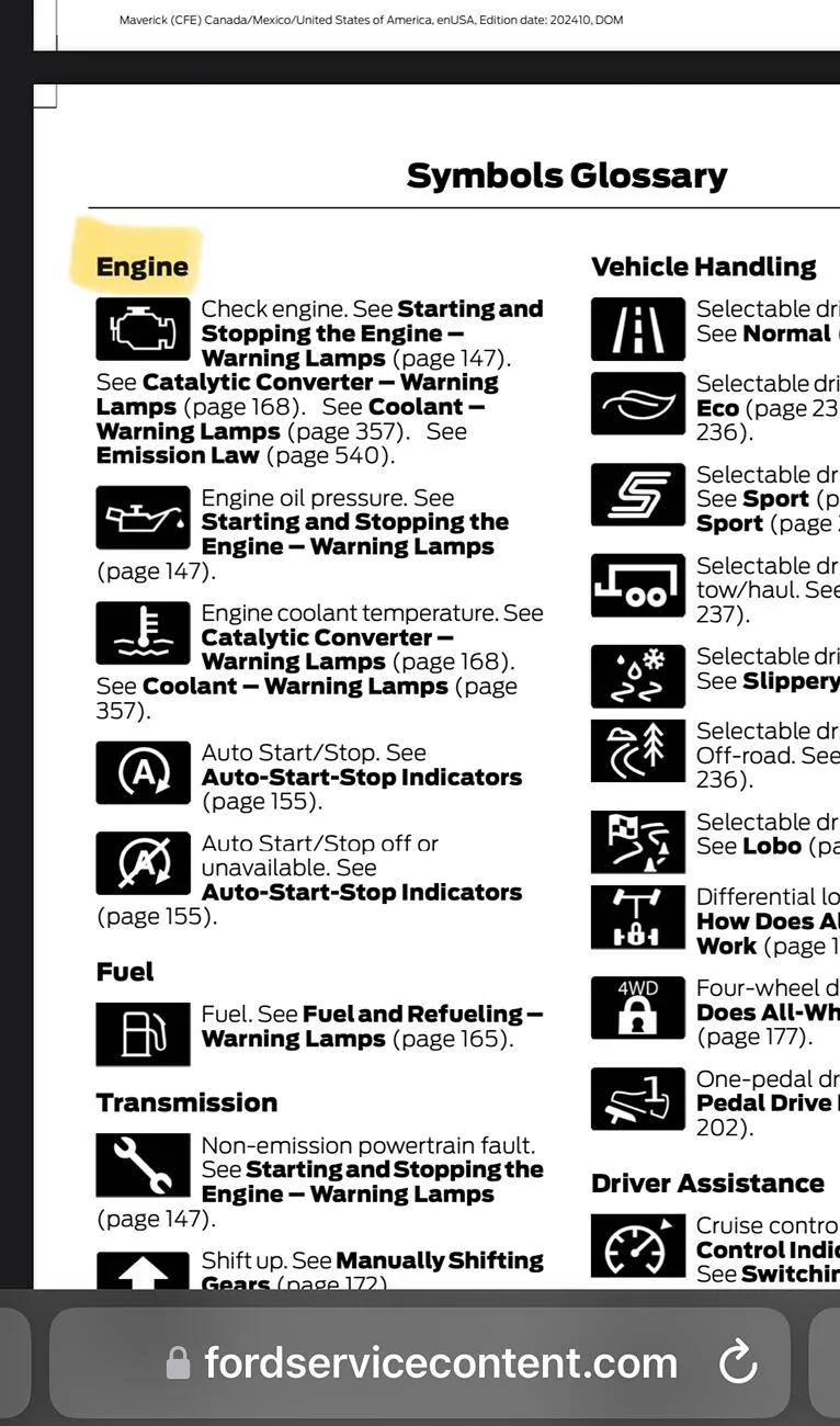 Ford Maverick Motor Symbol on 2025 Lariat Hybrid 1747764615428-xv