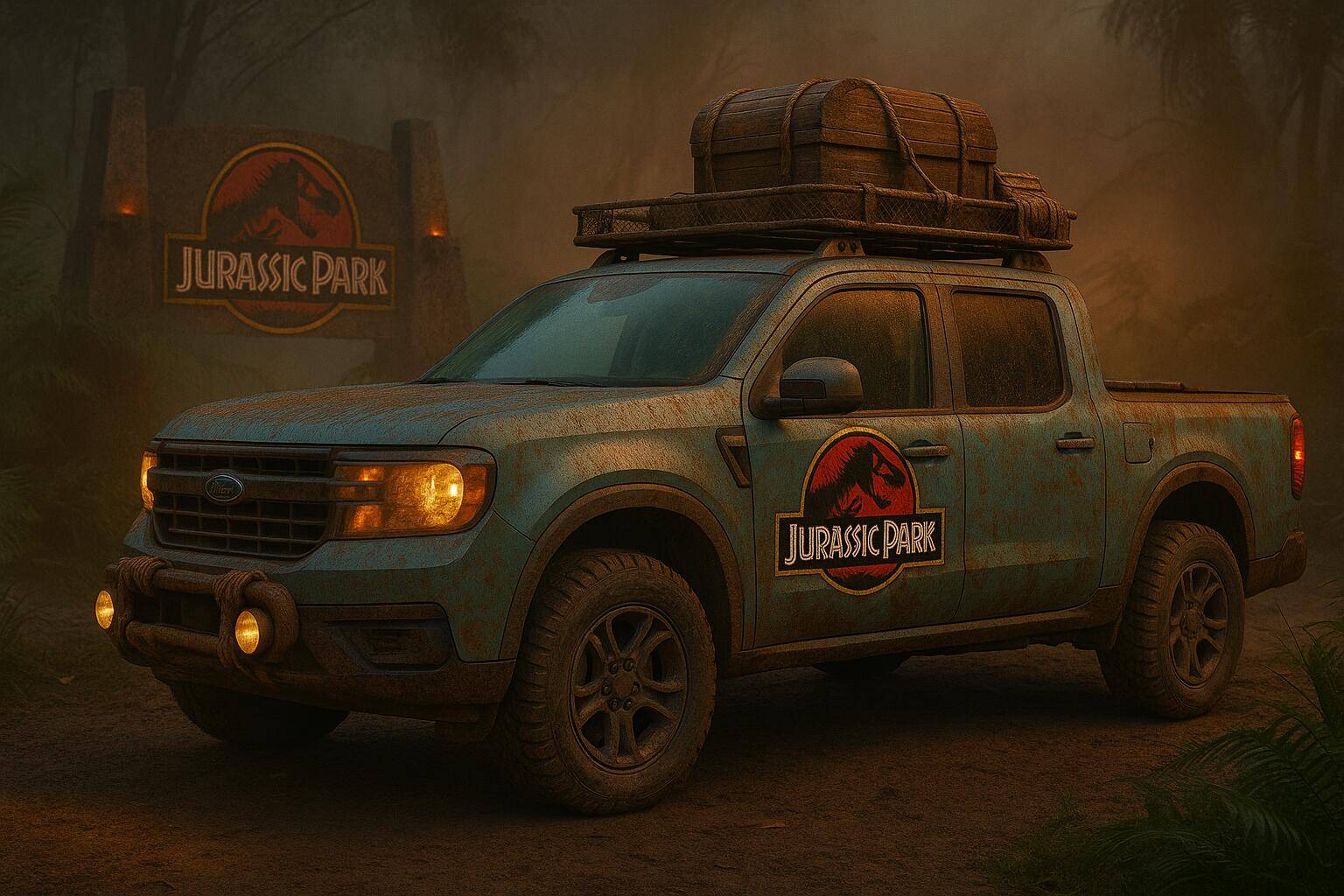 Ford Maverick Jurassic Park theme file_00000000135461f5ad114ec30ab72176