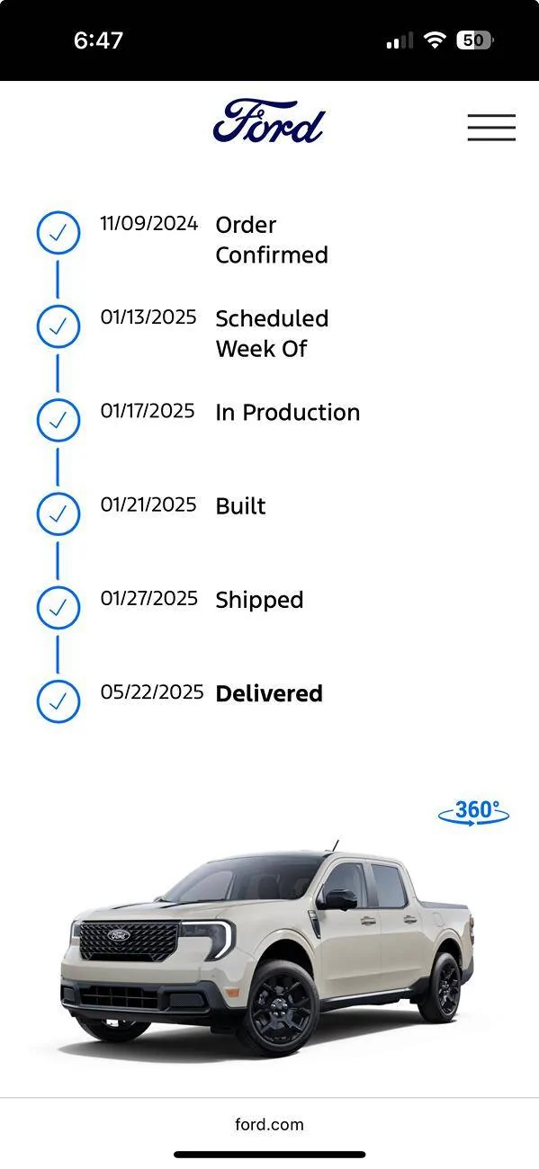 Ford Maverick Finally delivered and….stop sale 1748040606950-0