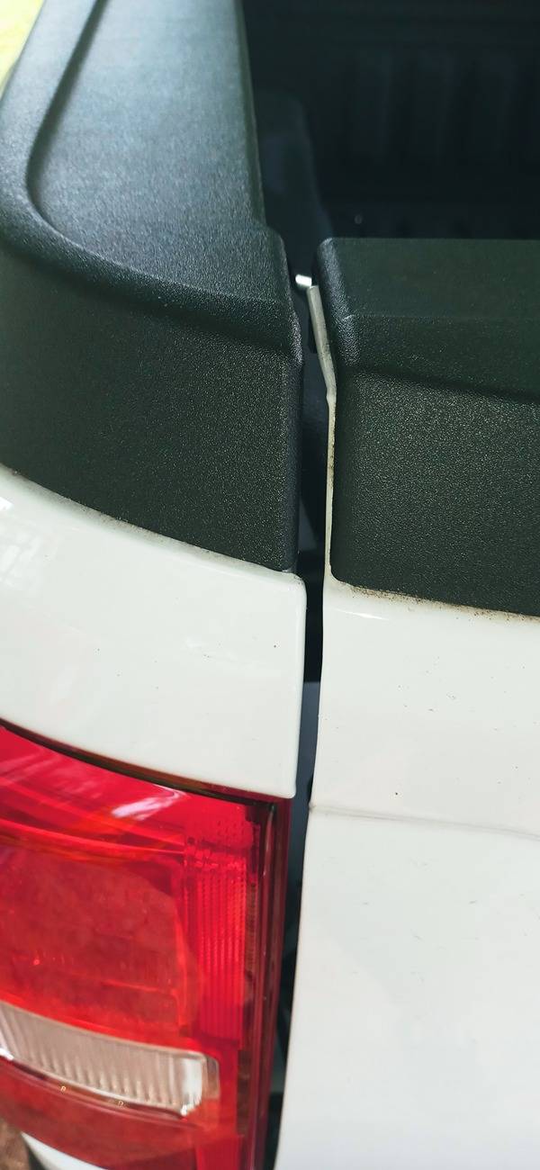 Ford Maverick Paint wear under bed rail trim 20250525_100925