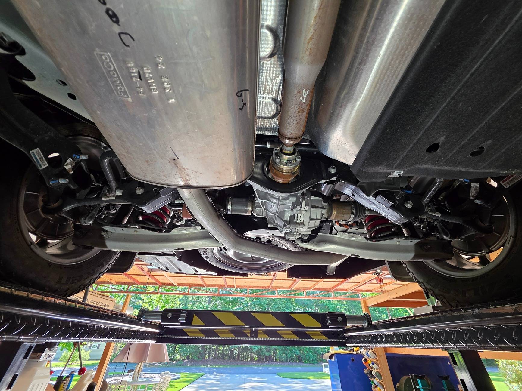 Ford Maverick 2025 Hybrid AWD underside pictures. Rear RDU unit