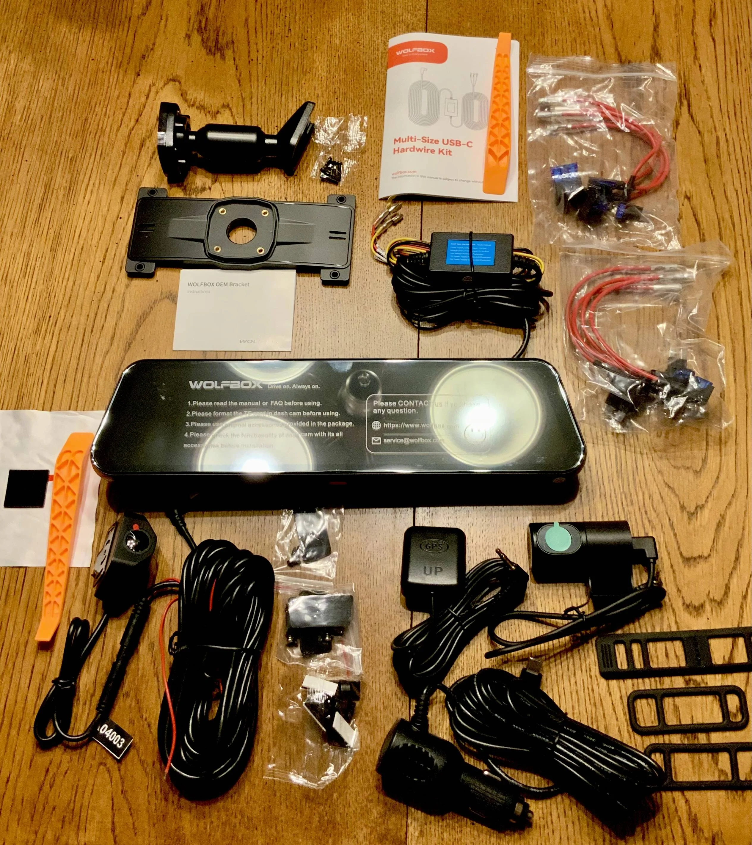 Ford Maverick WolfBox G900 TriPro Cabin DashCam IMG_5243