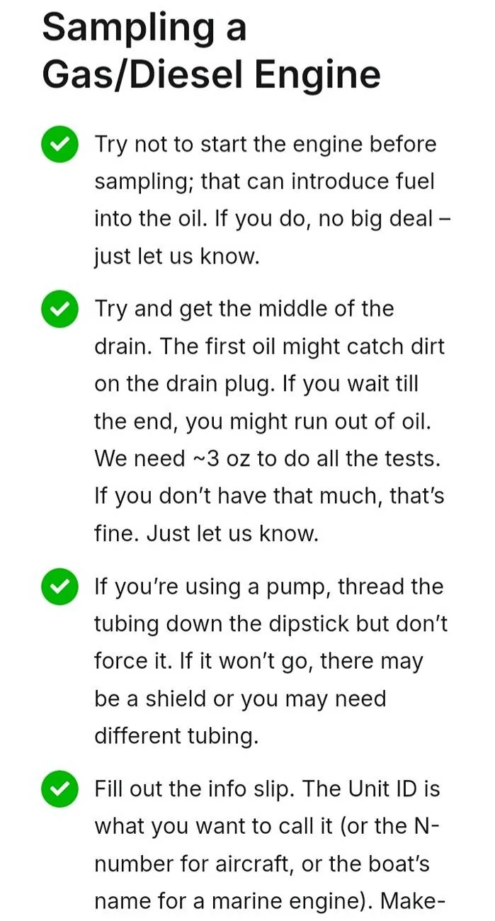 Ford Maverick Oil sample from drain plug vs oil cap. Does it matter? 20250527_084722