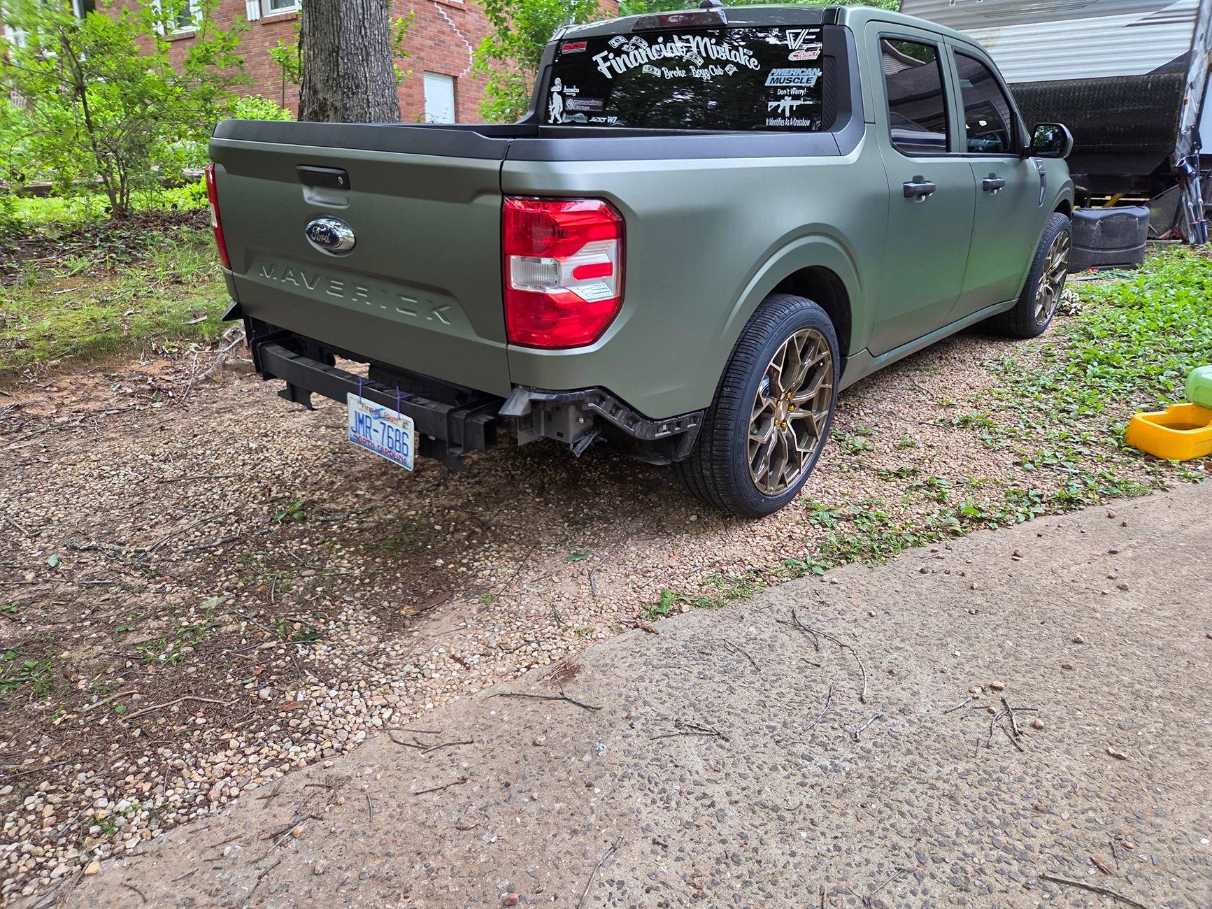 Ford Maverick 2.3 engine swap, methanol injection, wrap and new rims 20250525_082323