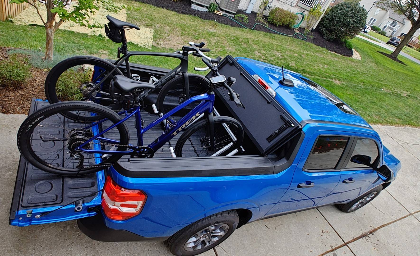 Ford Maverick Pipeline Racks bike rack install IMG_20250419_172531535
