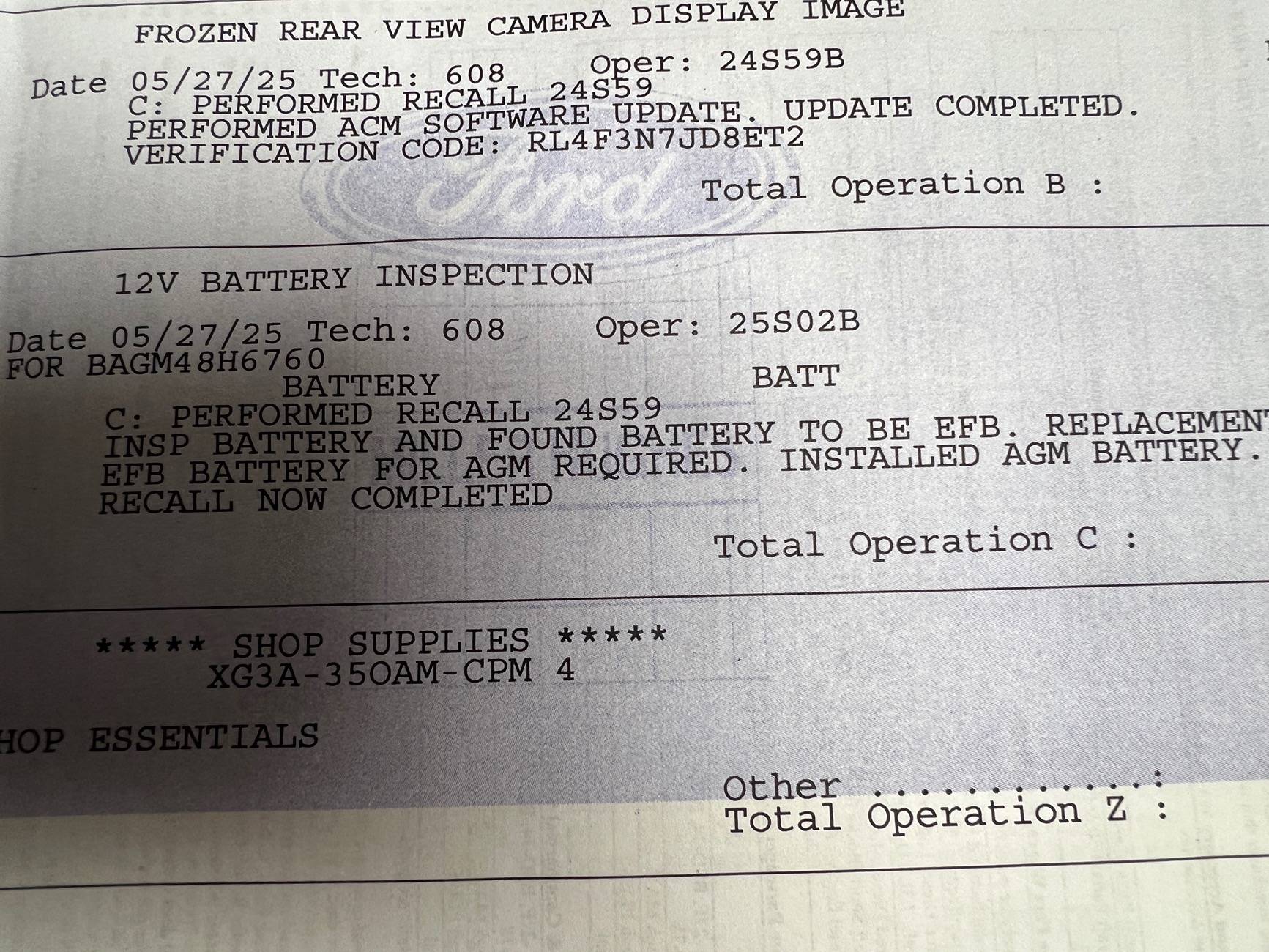 Ford Maverick Recall 25S02 Battery Replacement on the 2022-2024 Model Years IMG_2764