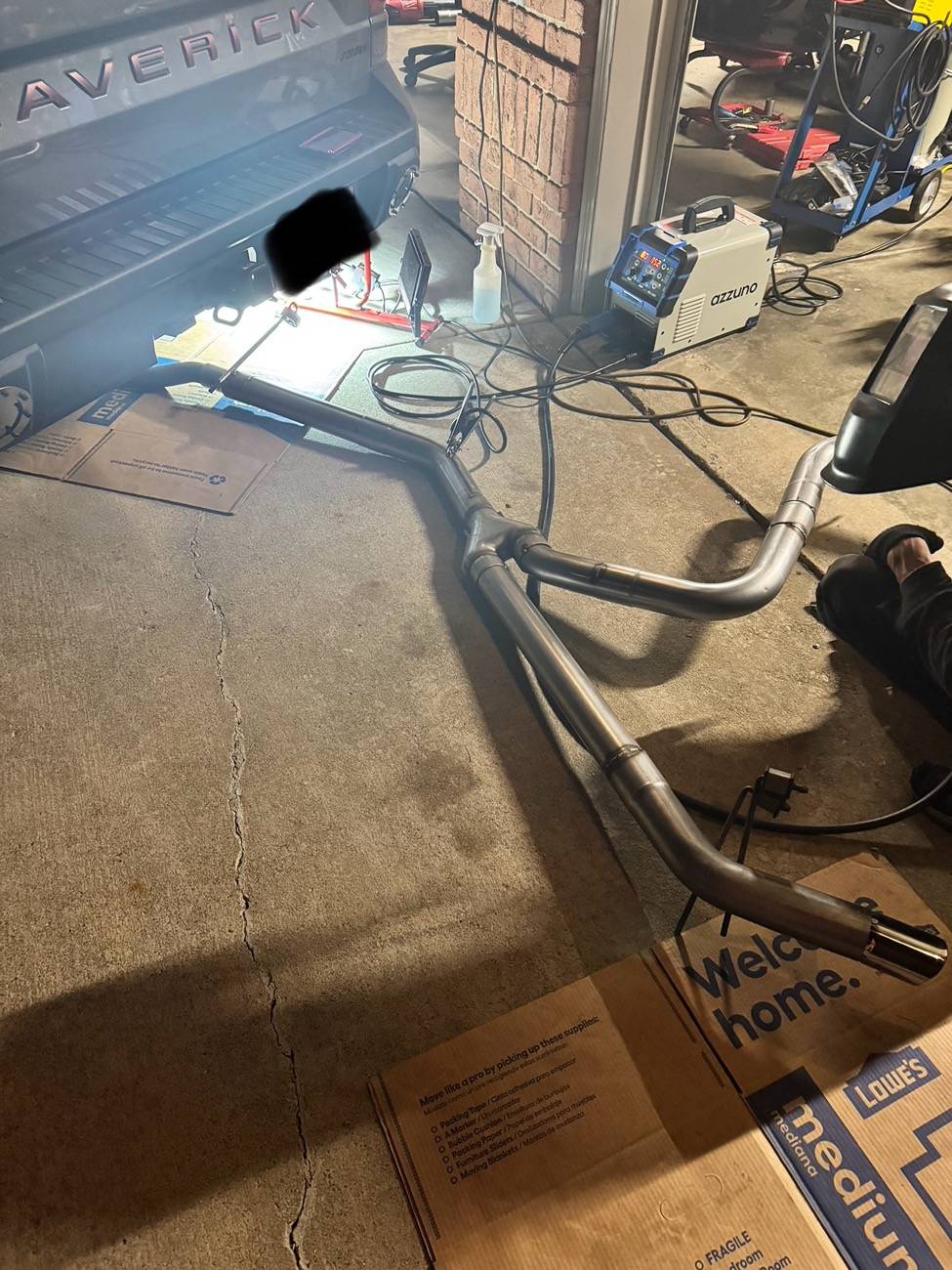 Ford Maverick Custom Dual Exhaust on 2022 Maverick FX4 IMG_1703