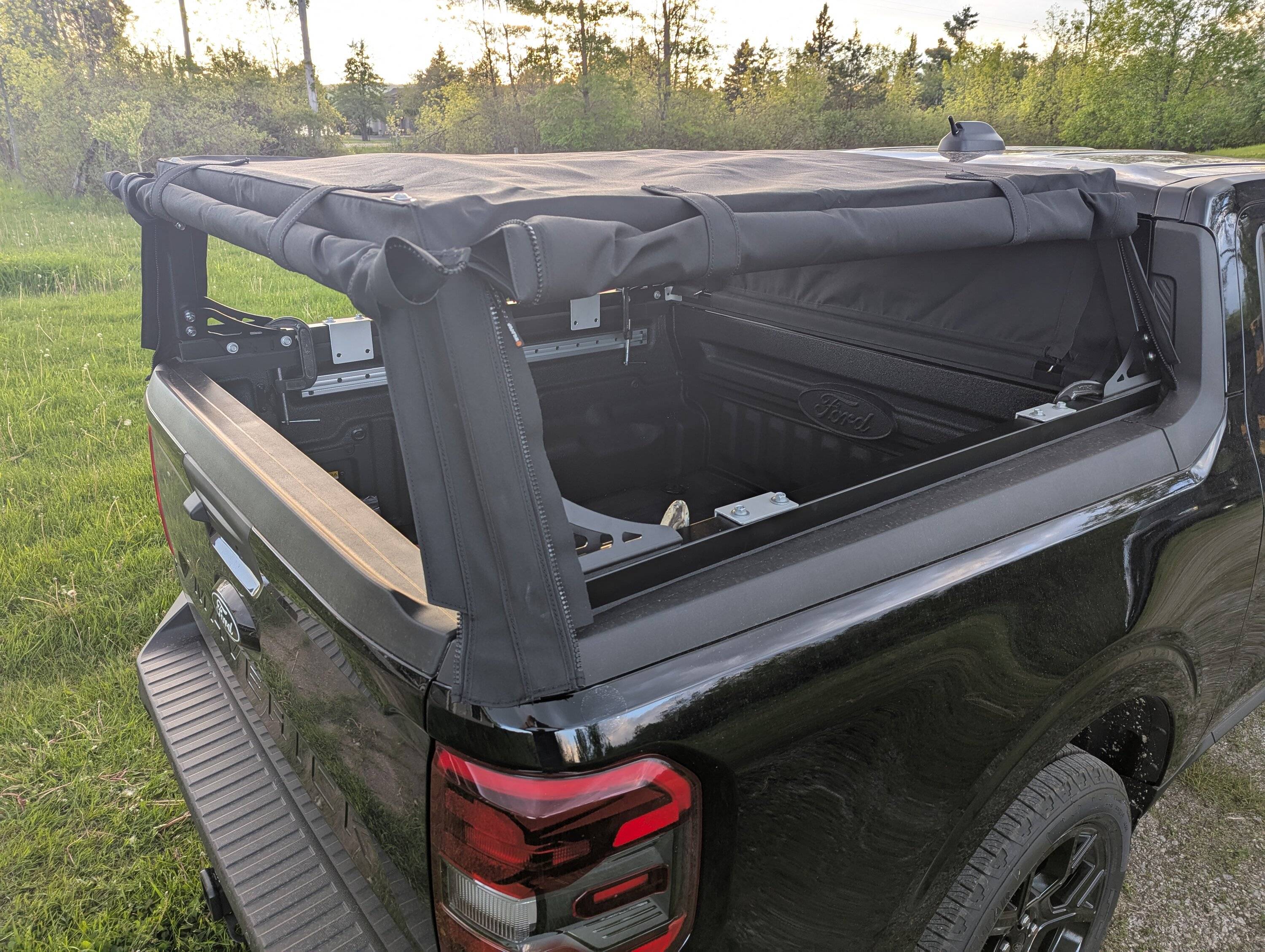 Ford Maverick WildTop Soft Canvas Truck Cap/Rack Installed PXL_20250531_003129624