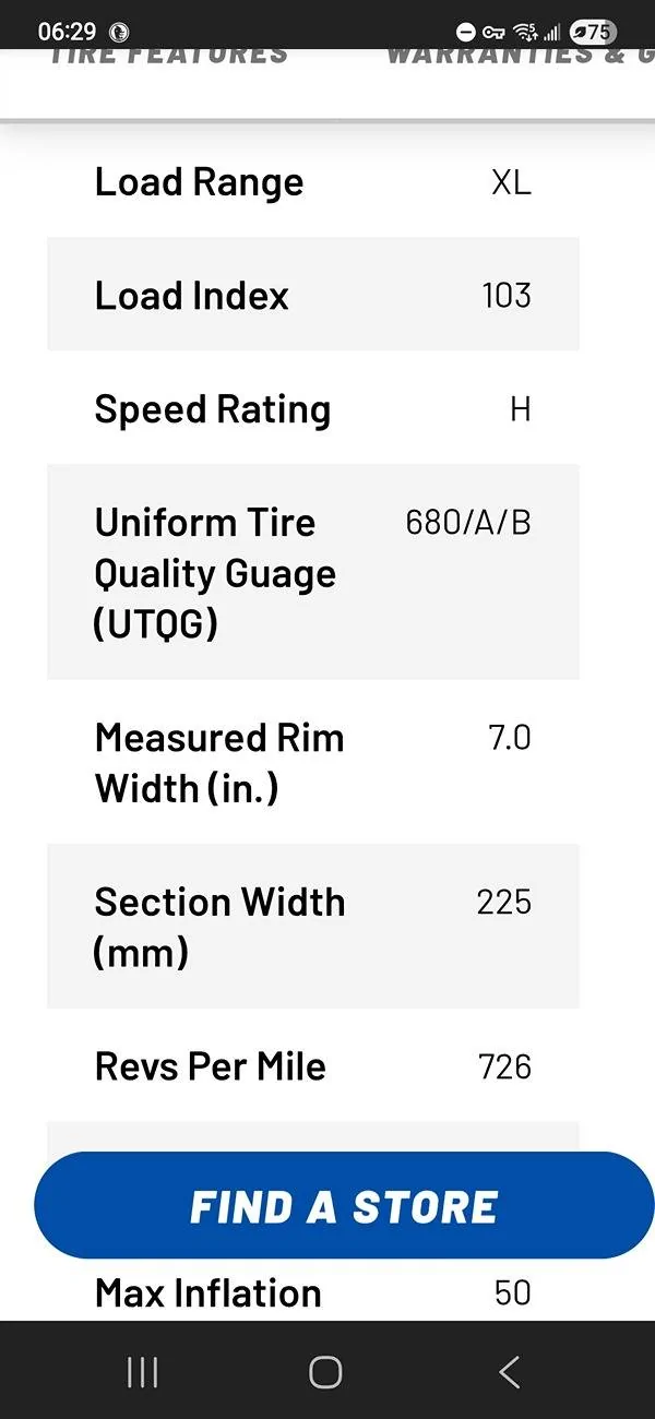Ford Maverick OEM tires didn't last Screenshot_20250601_062924_DuckDuckGo