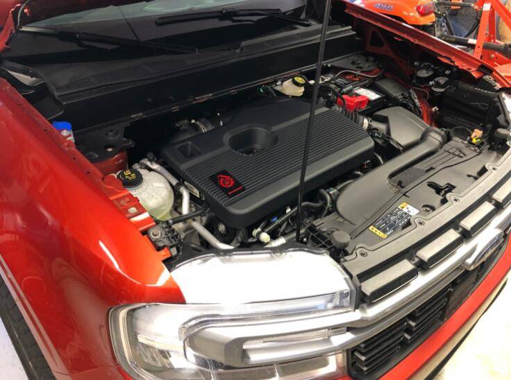 Ford Maverick Installed  Lincoln engine cover on 2022 Maverick Screenshot 2023-10-26 4.24.02 PM