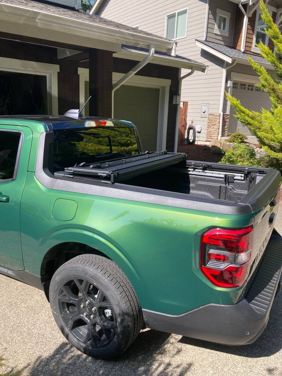 Ford Maverick Worksport AL4 Trifold Tonneau Cover installed IMG_5634