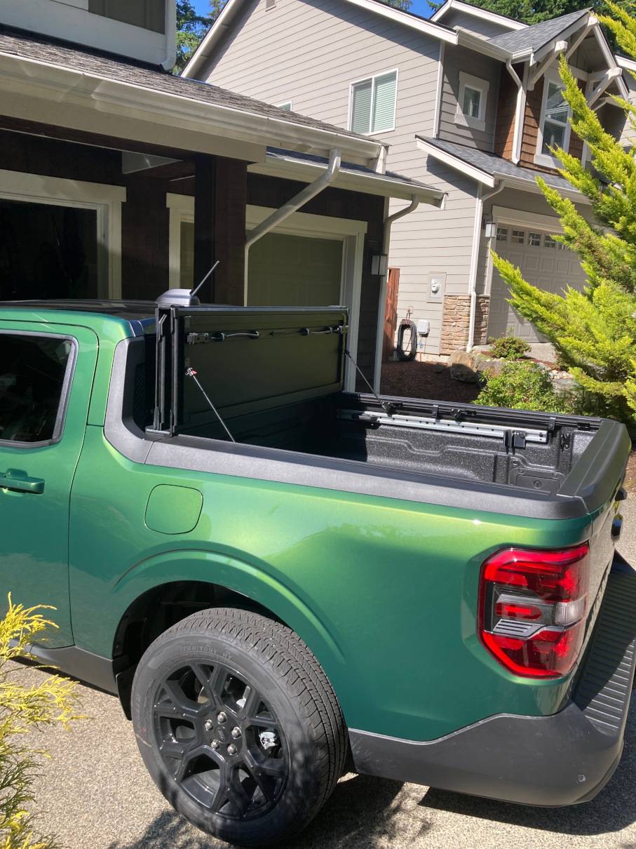 Ford Maverick Worksport AL4 Trifold Tonneau Cover installed IMG_5635