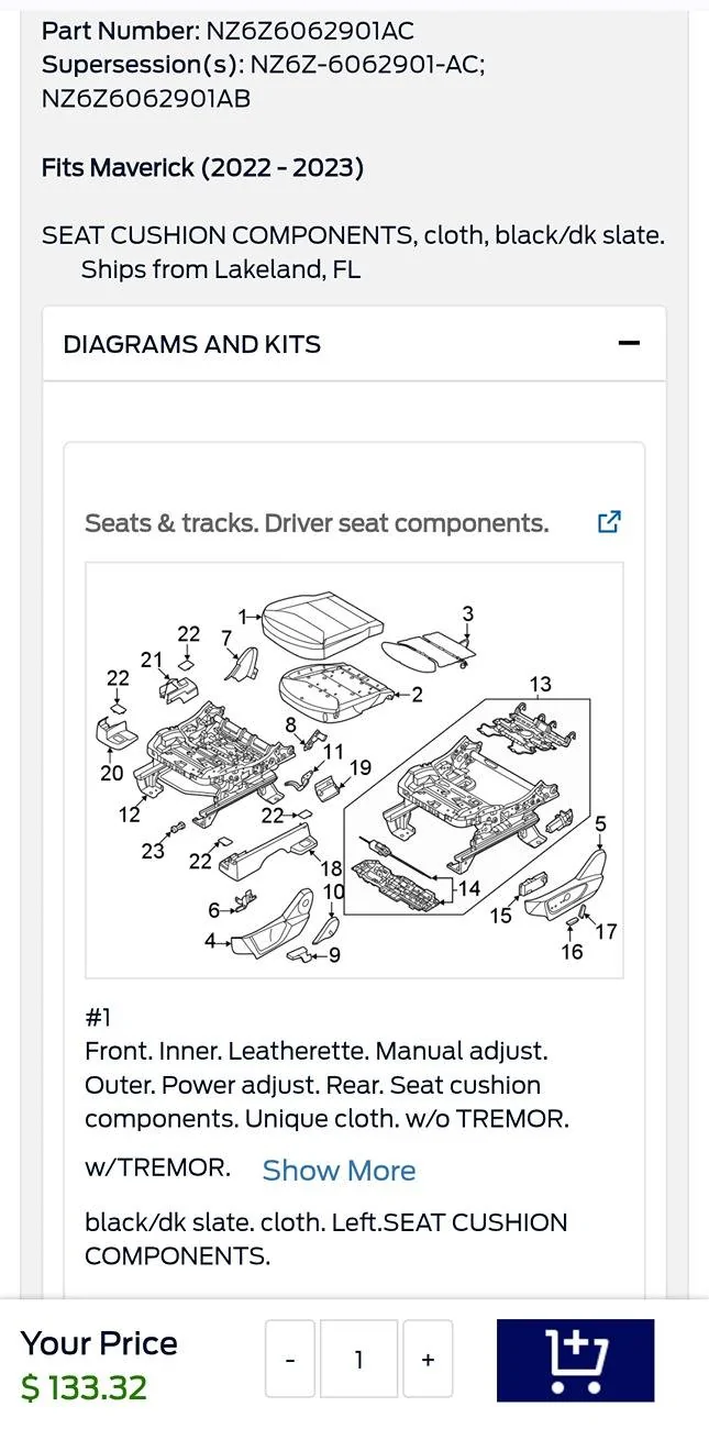 Ford Maverick Drivers Seat Lower Cushion Wrinkled Screenshot_2025-06-04-08-55-51-43_40deb401b9ffe8e1df2f1cc5ba480b12