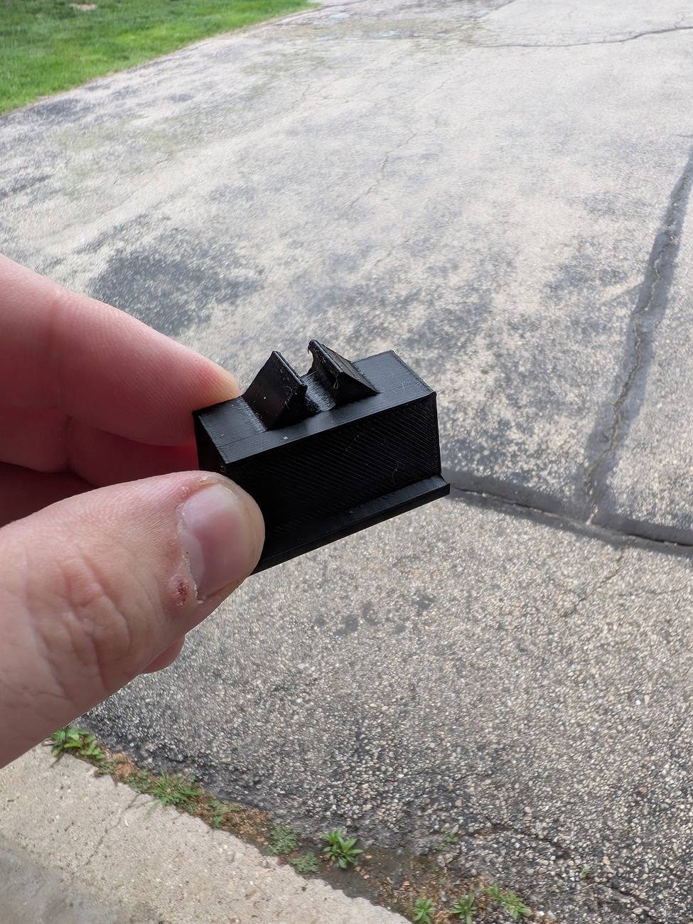 Ford Maverick Wolfbox (or maybe any) rear view camera - 3D print mount avoiding the rear 5th sliding window PXL_20250605_000134028